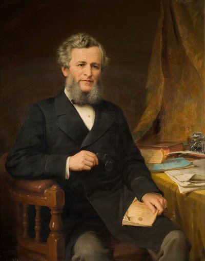 Portret Rt. Kochanie. Jesse Collings 1831-1920, 1881. autorstwa Jonathon Pratt