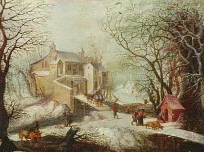 Zimowy krajobraz autorstwa Joos or Josse de Momper