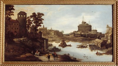 Widok na Tyber (Tevere) i Zamek Świętego Anioła (Castel Sant