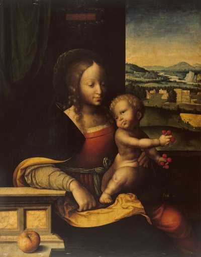 Dziewica i Dzieciątko autorstwa Joos van (and workshop) Cleve