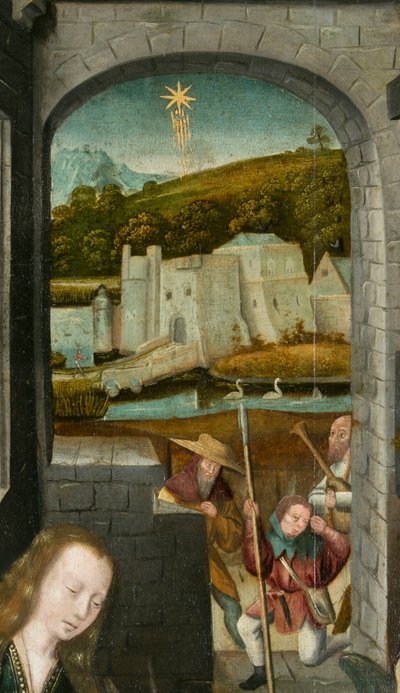 Tryptyk betlejemski, ok. 1540 (malarstwo na drewnie) autorstwa Joos van (attr. to) Cleve
