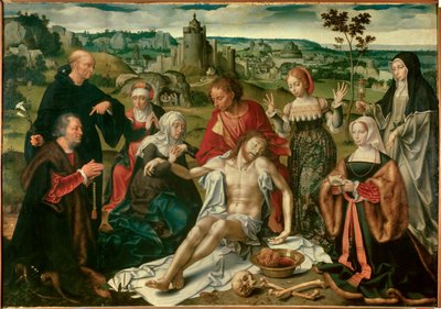 Ołtarz opłakiwania Chrystusa. Holenderski obraz Joosa Van Cleve (1485-1540) autorstwa Joos van Cleve