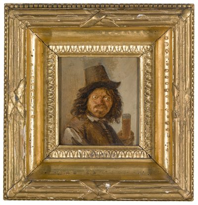Portret mężczyzny trzymającego napój autorstwa Joos van Craesbeeck