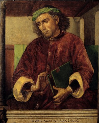 Portret Wergiliusza (Virgilio, 70-19 pne), rzymskiego poety i pisarza. Obraz Just Ghent (1435-1480) Ec. Bujda autorstwa Joos van Gent (fl.1460 75)