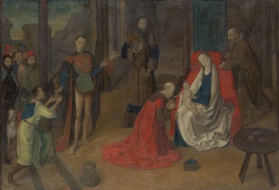 Adoracja Trzech Króli, ca. 1465. autorstwa Joos van Wassenhove