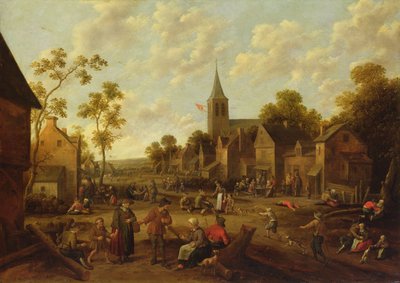 Kermesse, 1658 (olej na desce dębowej) autorstwa Joost Cornelisz. Droochsloot