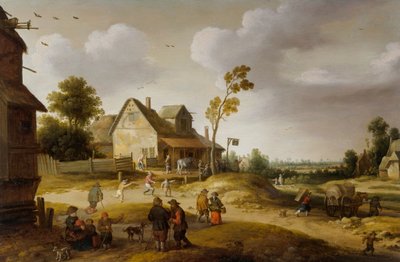 Scena wiejska autorstwa Joost Cornelisz. Droochsloot
