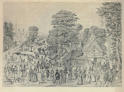 Wesele w Bermondsey, 1590, 1920 autorstwa Joris Hoefnagel