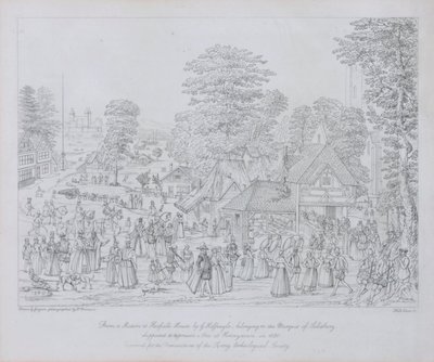 Festyn w Horseydown w ok. 1590 autorstwa Joris Hoefnagel