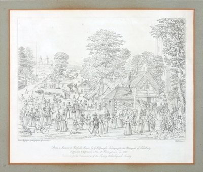 Festyn w Horseydown w ok. 1590 autorstwa Joris Hoefnagel