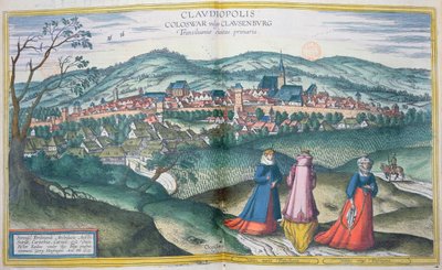 Mapa Claudiopolis, z „Civitates Orbis Terrarum” Georga Brauna (1541-1622) i Fransa Hogenberga (1535-90) Bruksela, 1574 autorstwa Joris Hoefnagel