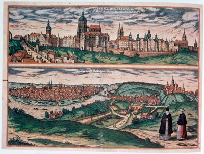 Widok Pragi, ok. 1572 autorstwa Joris Hoefnagel