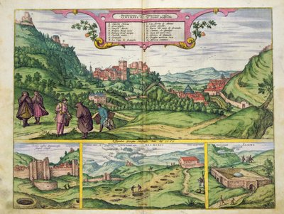 Widok na Alhambrę z „Civitates Orbis Terrarum” Georga Brauna (1541-1622) i Fransa Hogenberga (1535-90), 1564 autorstwa Joris Hoefnagel