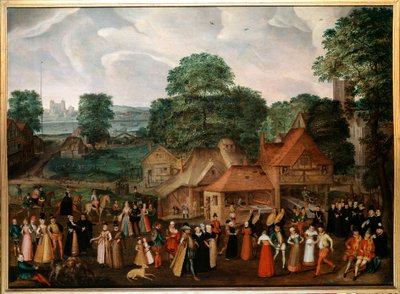 Wesele w Berdmondsey Obraz Georgesa Hoefnagela (1542-1601) (ek.engl.) 1600 Ze zbiorów prywatnych autorstwa Joris Hoefnagel