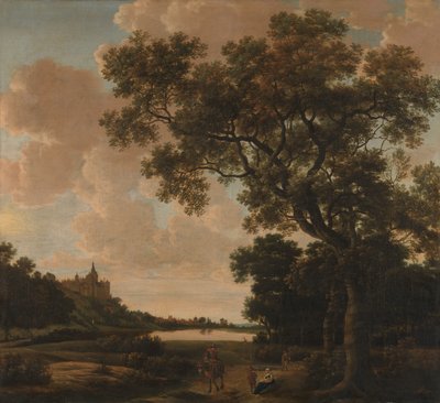 Krajobraz z Schwanenburg, Kleves autorstwa Joris van der Haagen