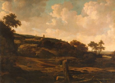 Górzysty krajobraz z ruiną autorstwa Joris van der Haagen