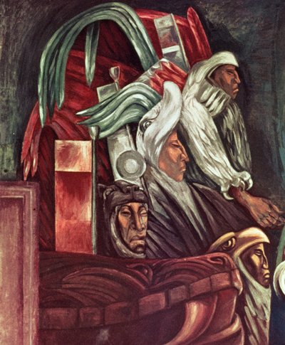 Azteccy wojownicy, z „Eposu o amerykańskiej cywilizacji” autorstwa José Clemente Orozco