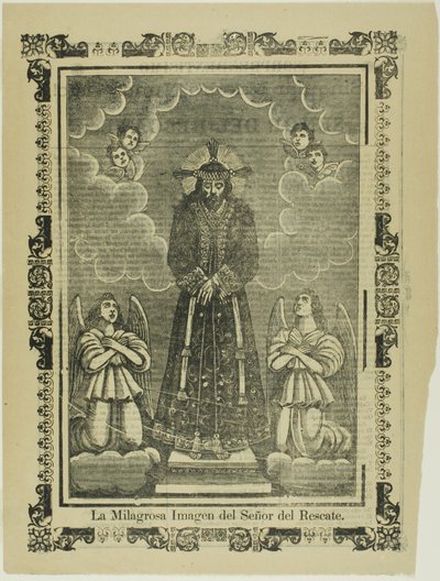 Cudowny obraz naszego Zbawiciela (Cudowny obraz naszego Zbawiciela) autorstwa José Guadalupe Posada