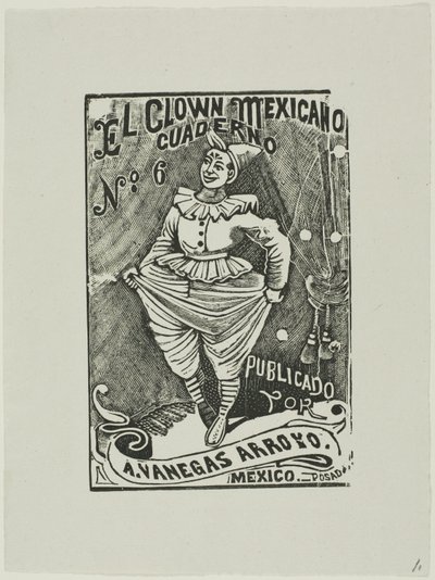 meksykański klaun, nr 6 autorstwa José Guadalupe Posada