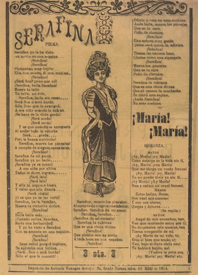 Serafina autorstwa José Guadalupe Posada