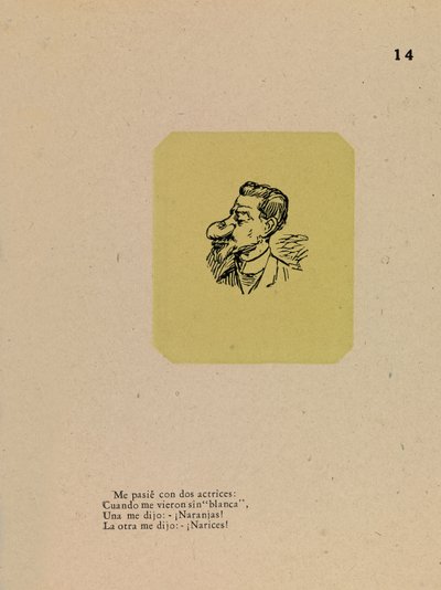 Człowiek z bulwiastym nosem autorstwa José Guadalupe Posada