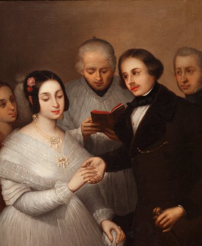 Wesele w 1830 autorstwa José Gutiérrez de la Vega