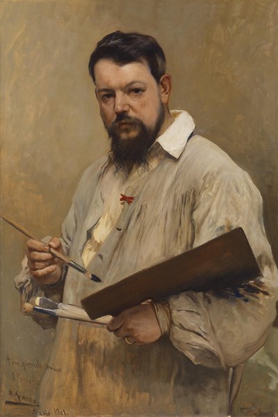 hiszpański: El pintor Joaquín Sorolla Malarz Joaquin Sorolla autorstwa José Jiménez Aranda
