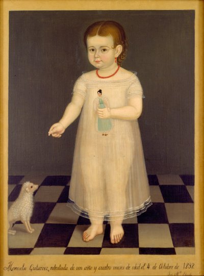 Portret Manueli Gutiérrez autorstwa José María Estrada