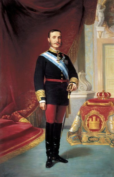Portret Alfonsa XII (1857-1885) autorstwa José María Galván y Candela