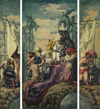 Tryptyk Lato - Afryka, 1917-1918 autorstwa José María Sert