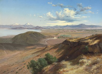 Dolina Meksyku ze Wzgórza Świętej Izabeli, 1892 autorstwa José María Velasco