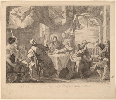 Wieczerza w Emaus autorstwa José del Castillo, after Mateo Cerezo the younger