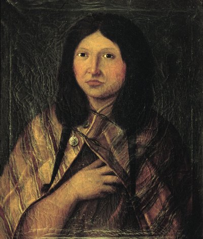 Portret Indianki z Patagonii, Rysunek wykonany podczas wyprawy Alessandro Malaspina do Ameryki Południowej 1791 (rysunek) autorstwa José del Pozo