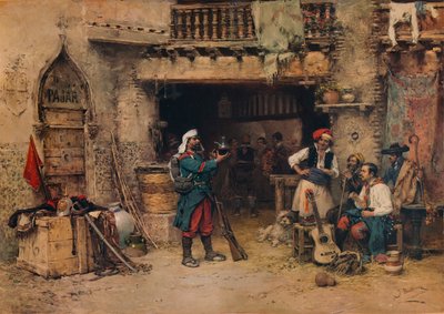 W wartowni, ok. 1904, 1938 autorstwa Jose Benlliure y Gil