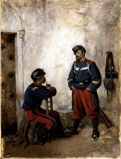 Dwóch żołnierzy autorstwa Jose Benlliure y Gil