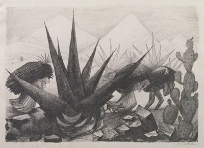 Indianie i rośliny Magney autorstwa José Clemente Orozco