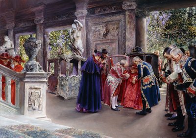 Wizyty kardynałów; La Vista del Cardinal, autorstwa Jose Gallegos Arnosa