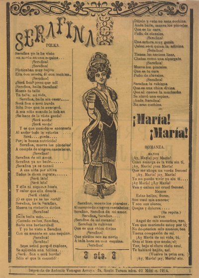 Serafina autorstwa José Guadalupe Posada