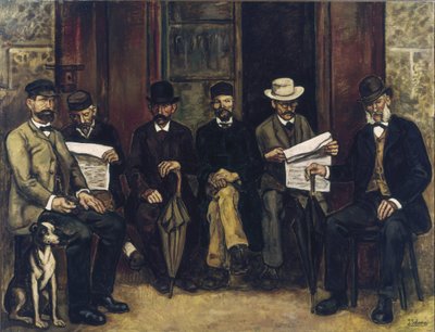 Spotkanie apteki. 1934 (olej na płótnie) autorstwa Jose Gutierrez Solana