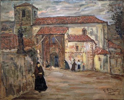Kościół wiejski, 1906 (obraz olejny) autorstwa Jose Gutierrez Solana