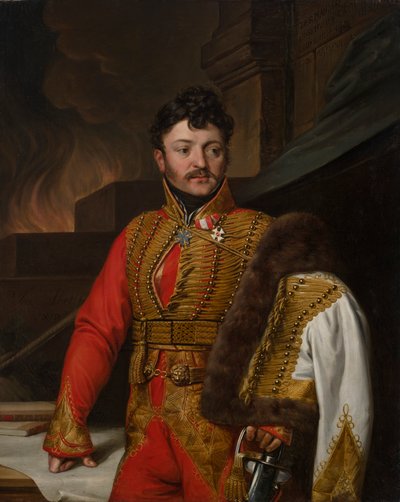 Niemiecki: k.k. feldmarszałek porucznik Ferdinand Graf von Wartensleben autorstwa Josef Abel