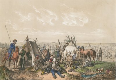 Scena z wojny o niepodległość na Węgrzech 1849 r. 1849 autorstwa Josef Anton Strassgschwandtner