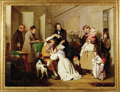Der Augenarzt - The ophtalmologist ... (obraz na płótnie) autorstwa Josef Danhauser