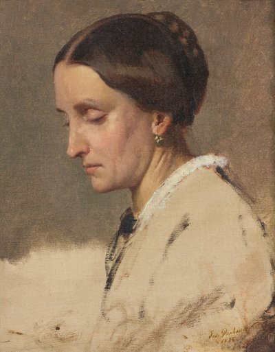 portret kobiety autorstwa Josef Danhauser