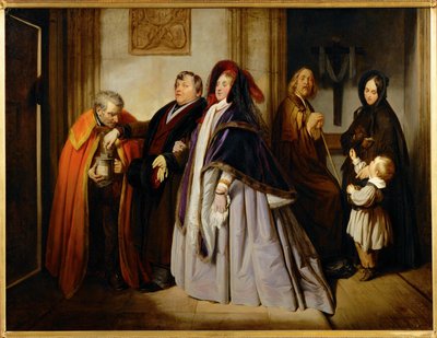 Wdowi grosz (obraz na płótnie) autorstwa Josef Danhauser