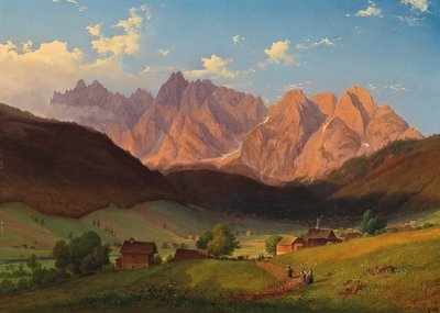 Widok na Triglav w Słowenii autorstwa Josef Feid