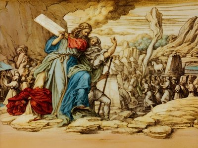 A2_Exodus_12_Golden Calf autorstwa Josef Johann Michel