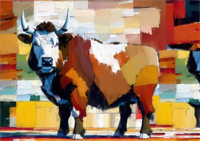 Zwierzęta: Wołowina Hereford 2 autorstwa Josef Johann Michel