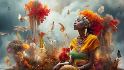 Dreamcore_dreamlike_scene-Aborigines_03 autorstwa Josef Johann Michel
