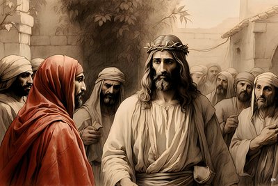 Jezus_zdradzony przez Judasza_03 autorstwa Josef Johann Michel